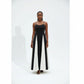 Black & White Spaghetti Strap Maxi Dress