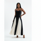 Black & White Spaghetti Strap Maxi Dress