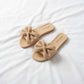 Bowknot Rhinestone Flat Sandals