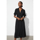 Vintage Buttoned Short Sleeve Dress