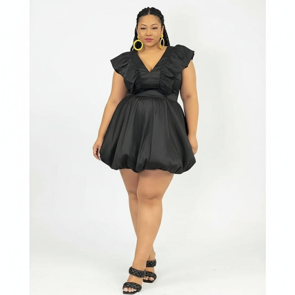 Plus Size Ruffle Bubbles Dress