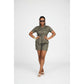 Vintage Buttoned Top and Short Pant Set