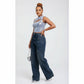 Side Pocket Wide Leg Jean
