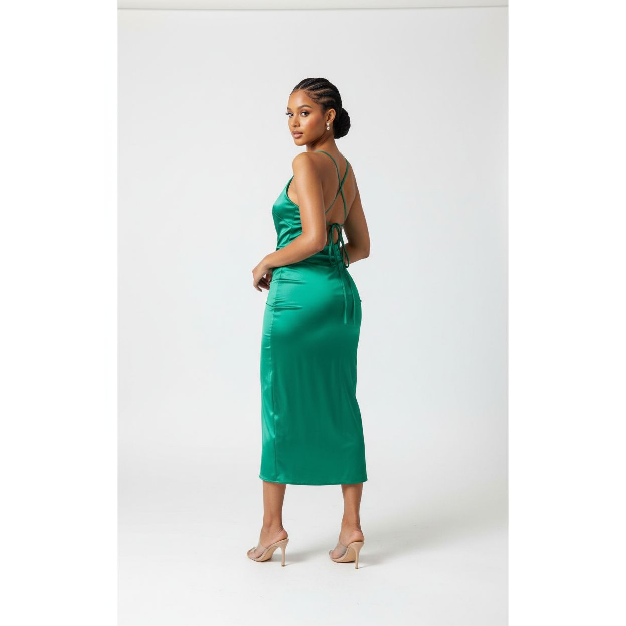 Sleeveless Side Slit Dress