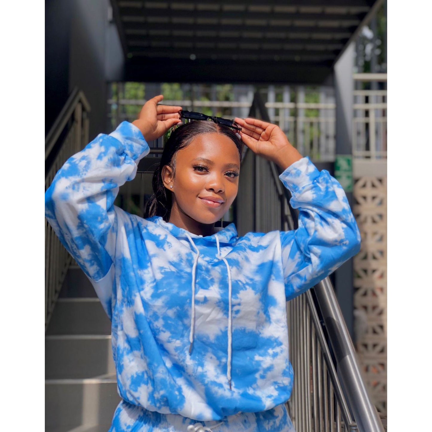 Tie Dye Multi Color Hooded Tracksuit