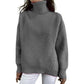 Long Sleeve Knitted Turtleneck Top