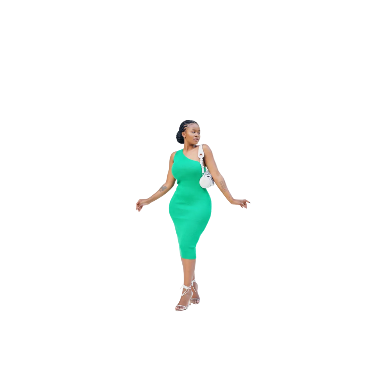 One Hand Off Shoulder Dress