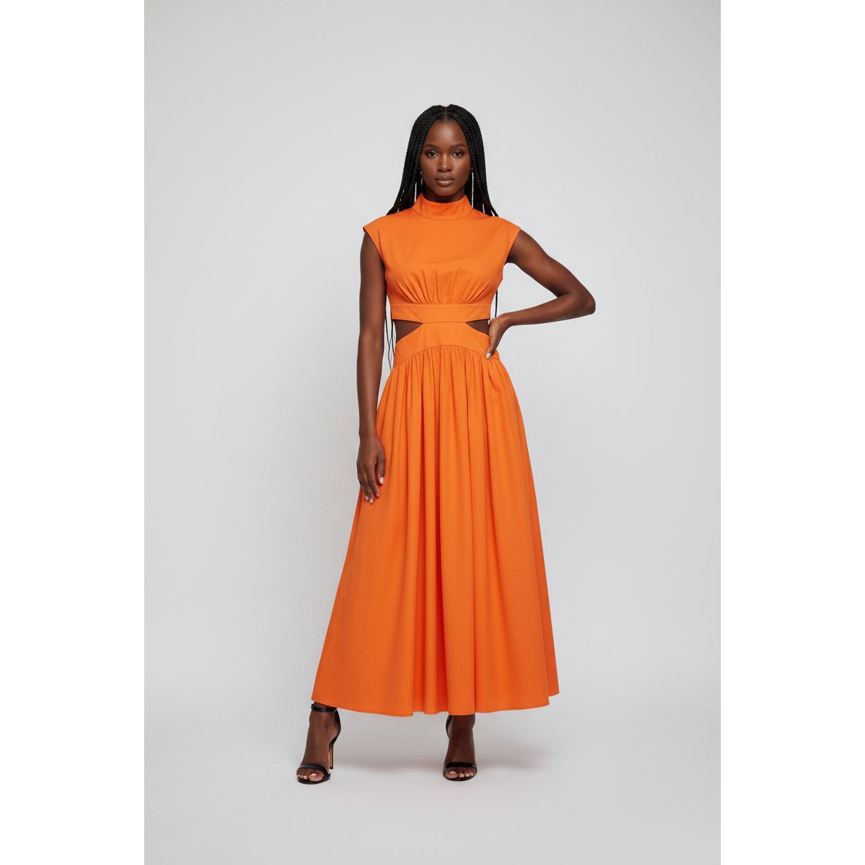 Sleeveless Hollow Out Maxi Dress