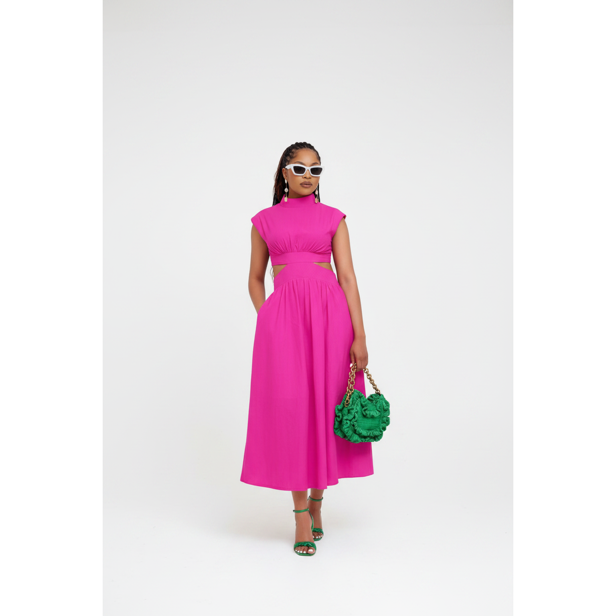 Sleeveless Hollow Out Maxi Dress