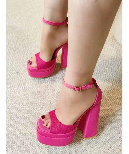 Classy Platform Thick High Heel