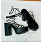 Strap Thick High Heel