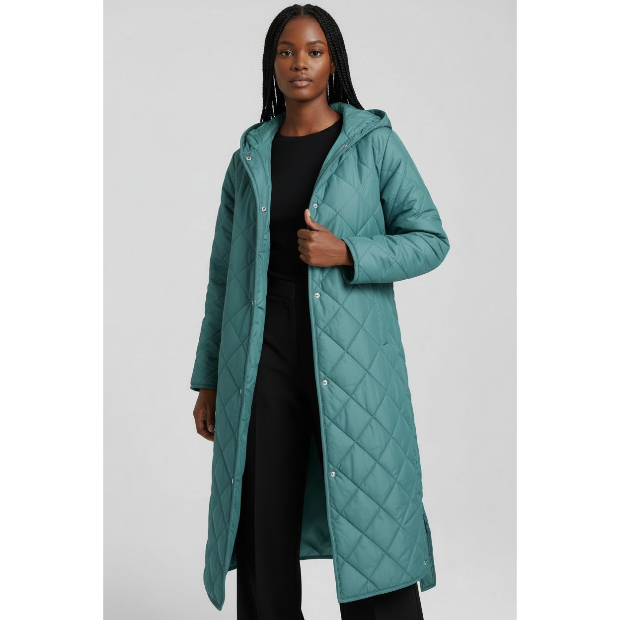 Sexy Buttoned Long Coat