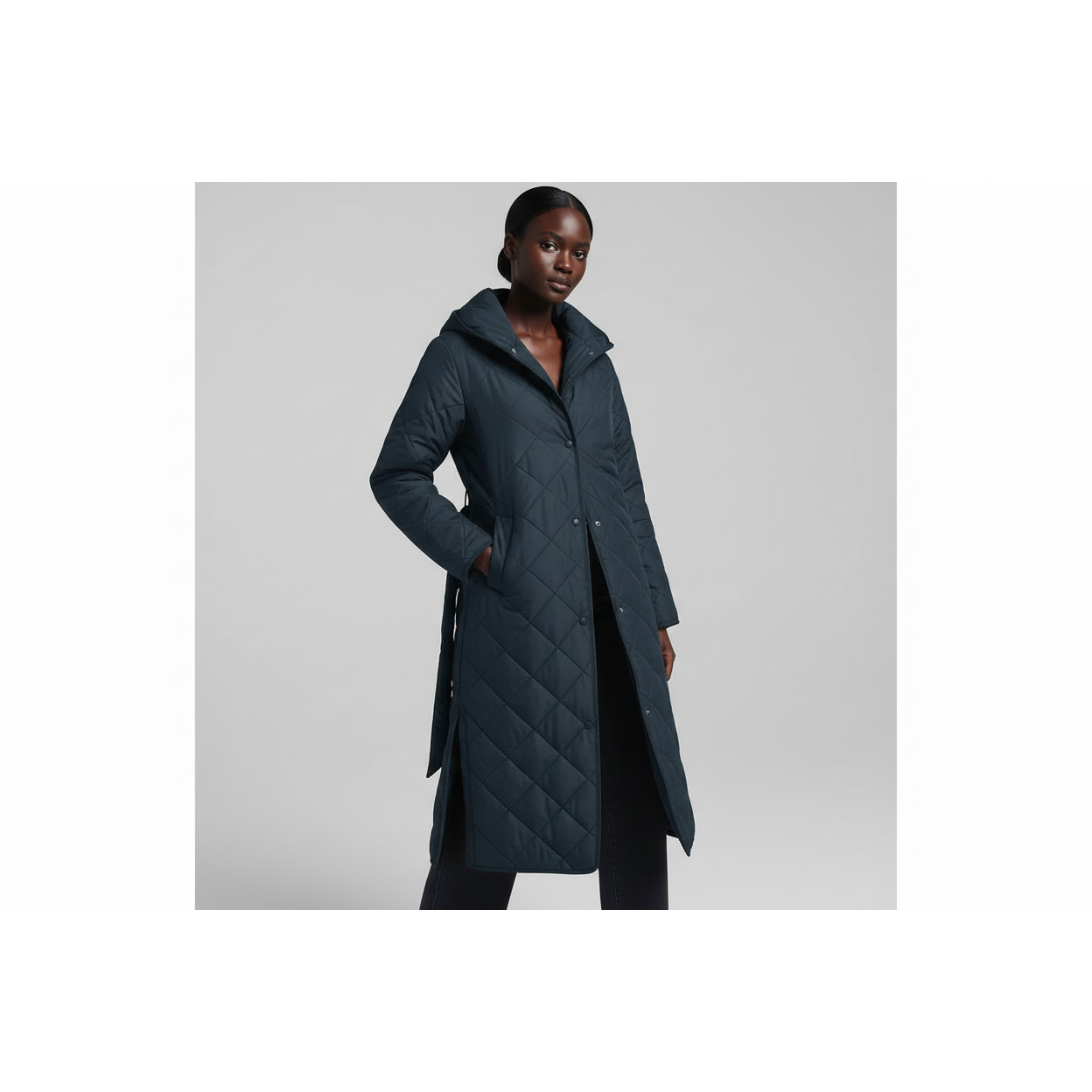 Sexy Buttoned Long Coat