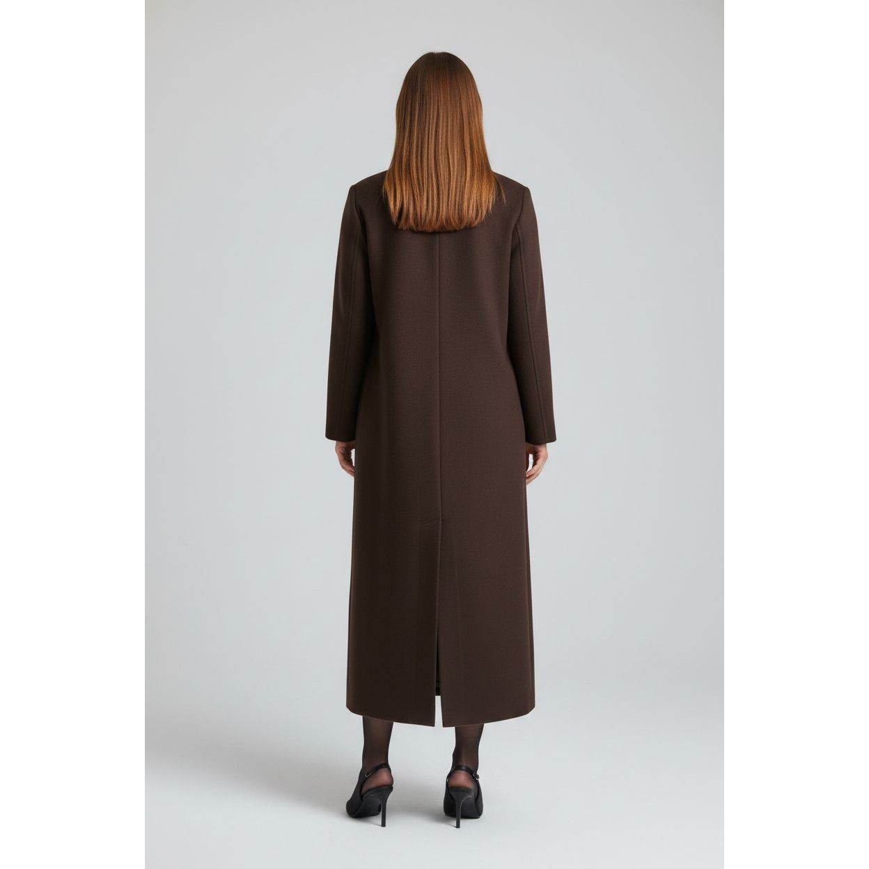 Classic Double-Breasted Design with Notch lapels Wool Blend Coat
