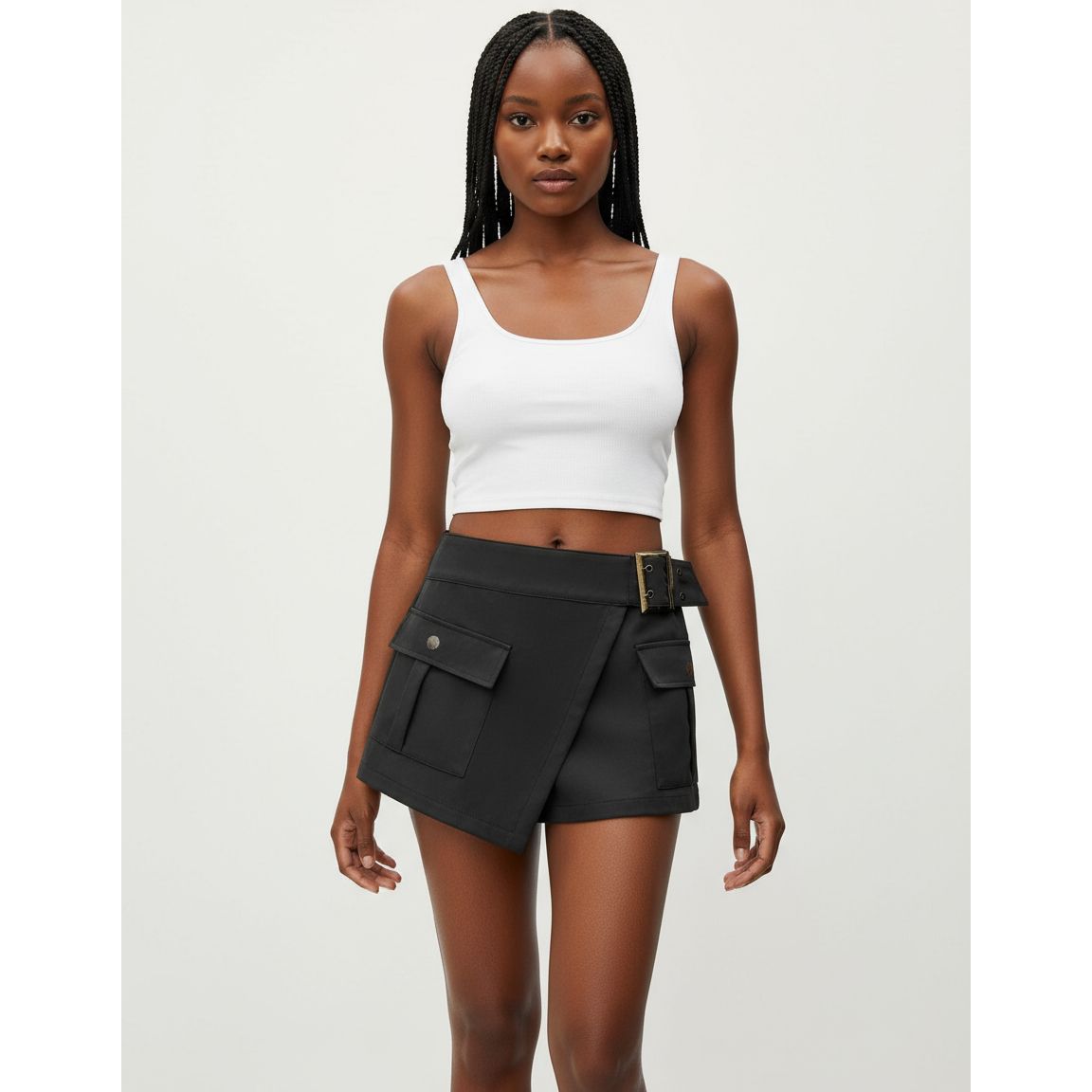 Low Waist Cargo Short Pants