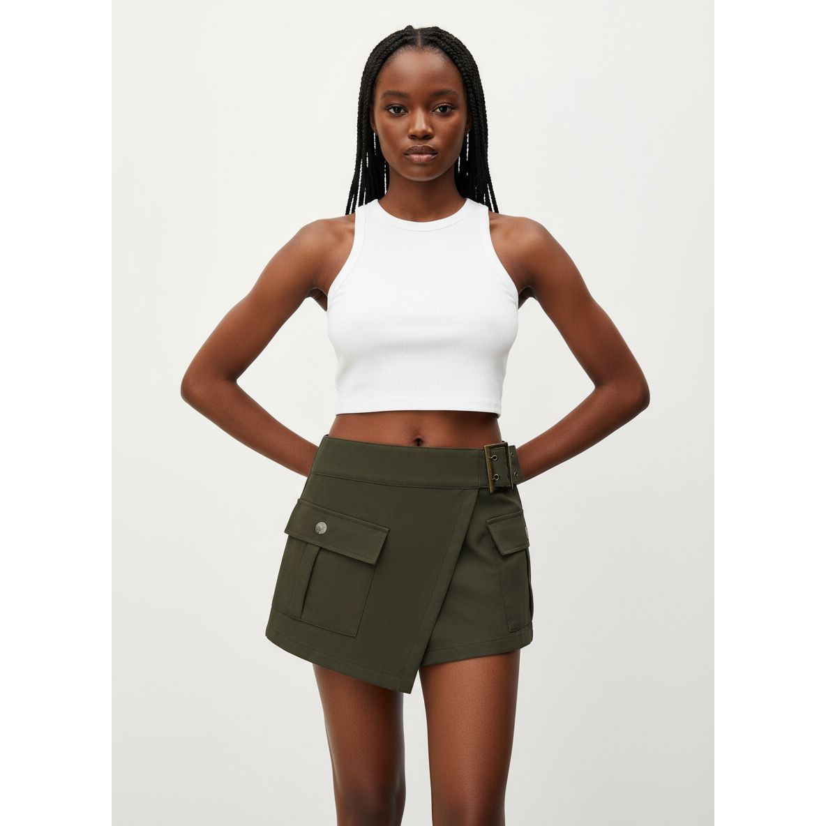 Low Waist Cargo Short Pants