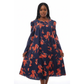 Long Sleeve Floral Bubble Dress