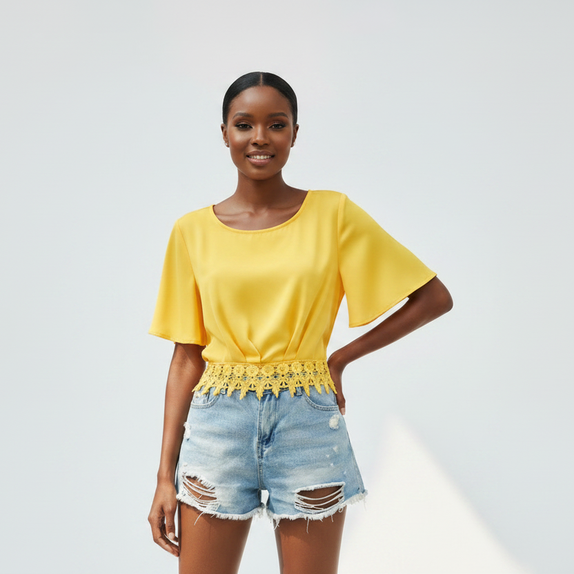 Short Sleeve Crop Top