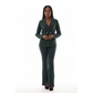 Bottom Slit Pant &  Blazer Ladies Formal Suit