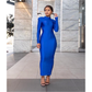 Long Sleeve Long Bodycon Dress
