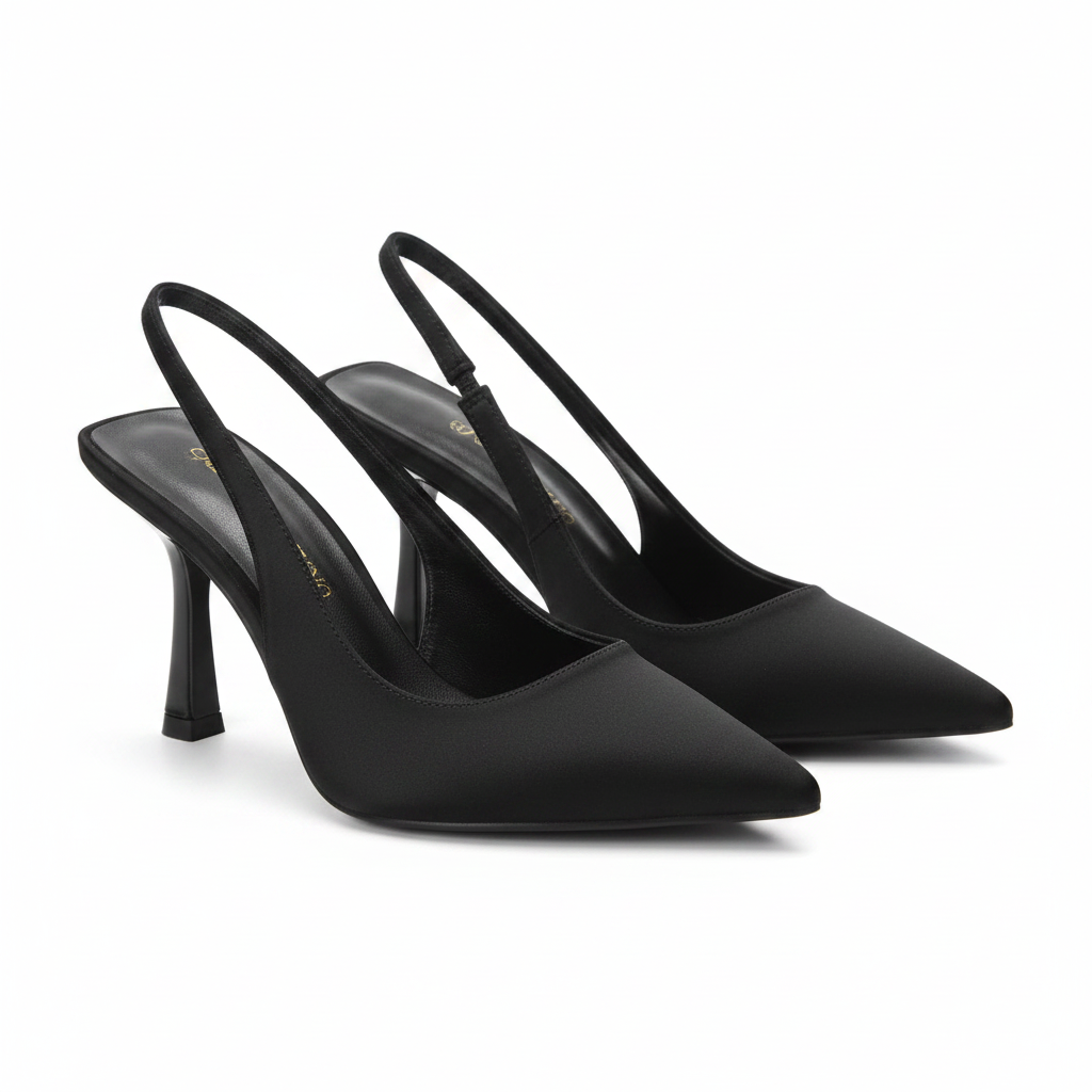 Pointed Toe Short Heel Mules
