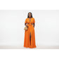 Side Slit Skirt & Knotted Tie Top Set
