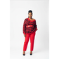 Vintage Loose Plaid V-neck Pullover