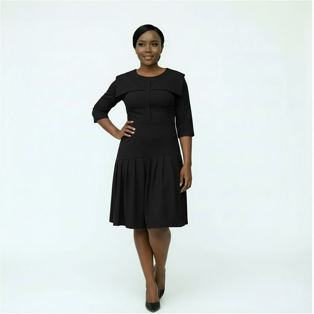 3 Quarter Sleeve Mini Dress