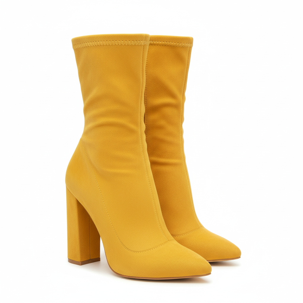 靴 YELLO PERFORATION SHORT BOOTS Suede Chanky Ankle Boots – YELLOW SUB TRADING