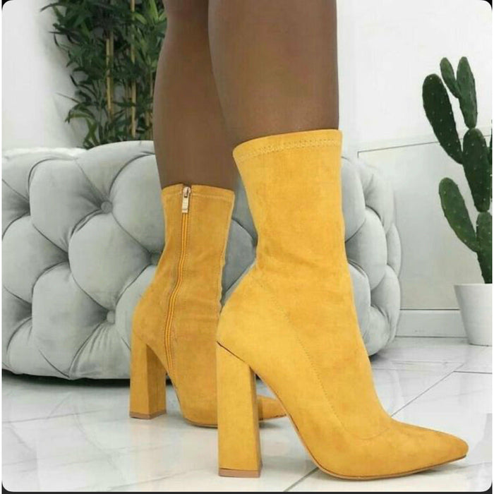 Suede Chanky Ankle Boots