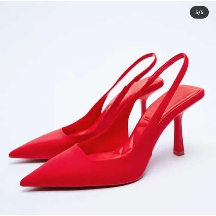 Pointed Toe Short Heel Mules