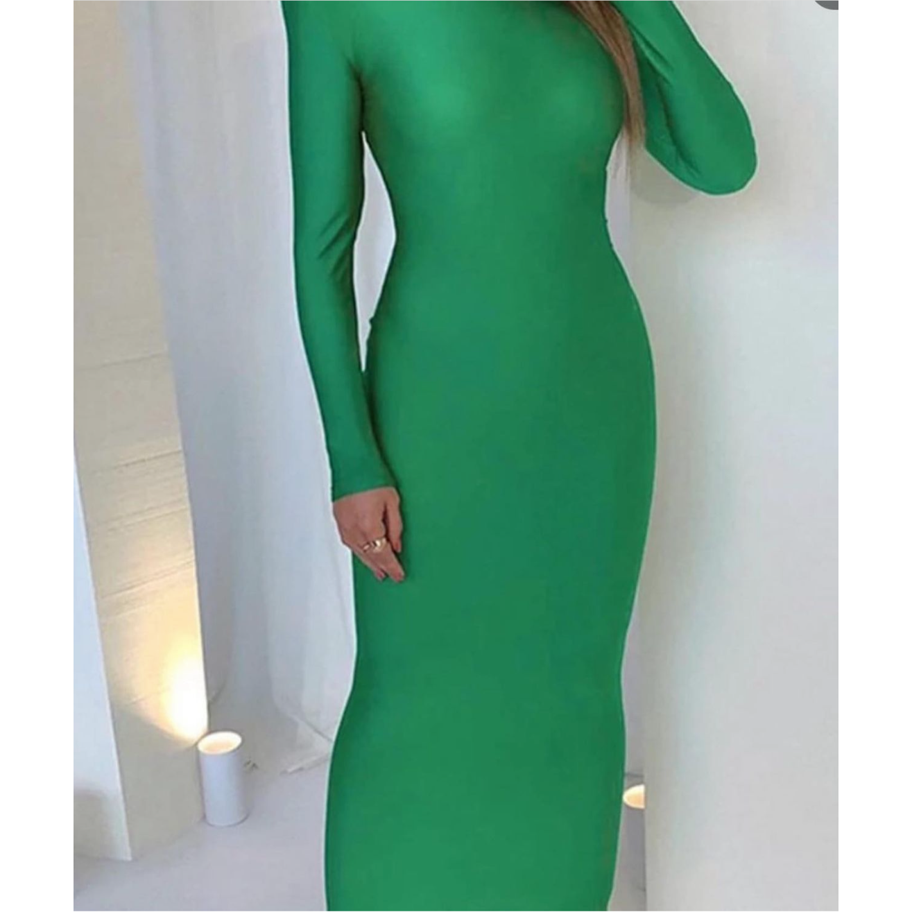 Long Sleeve Long Bodycon Dress