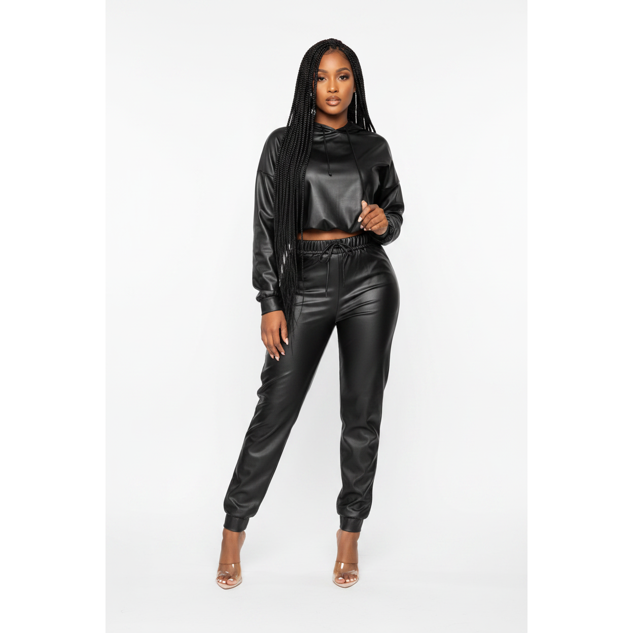 Hooded Faux Two Piece Sets