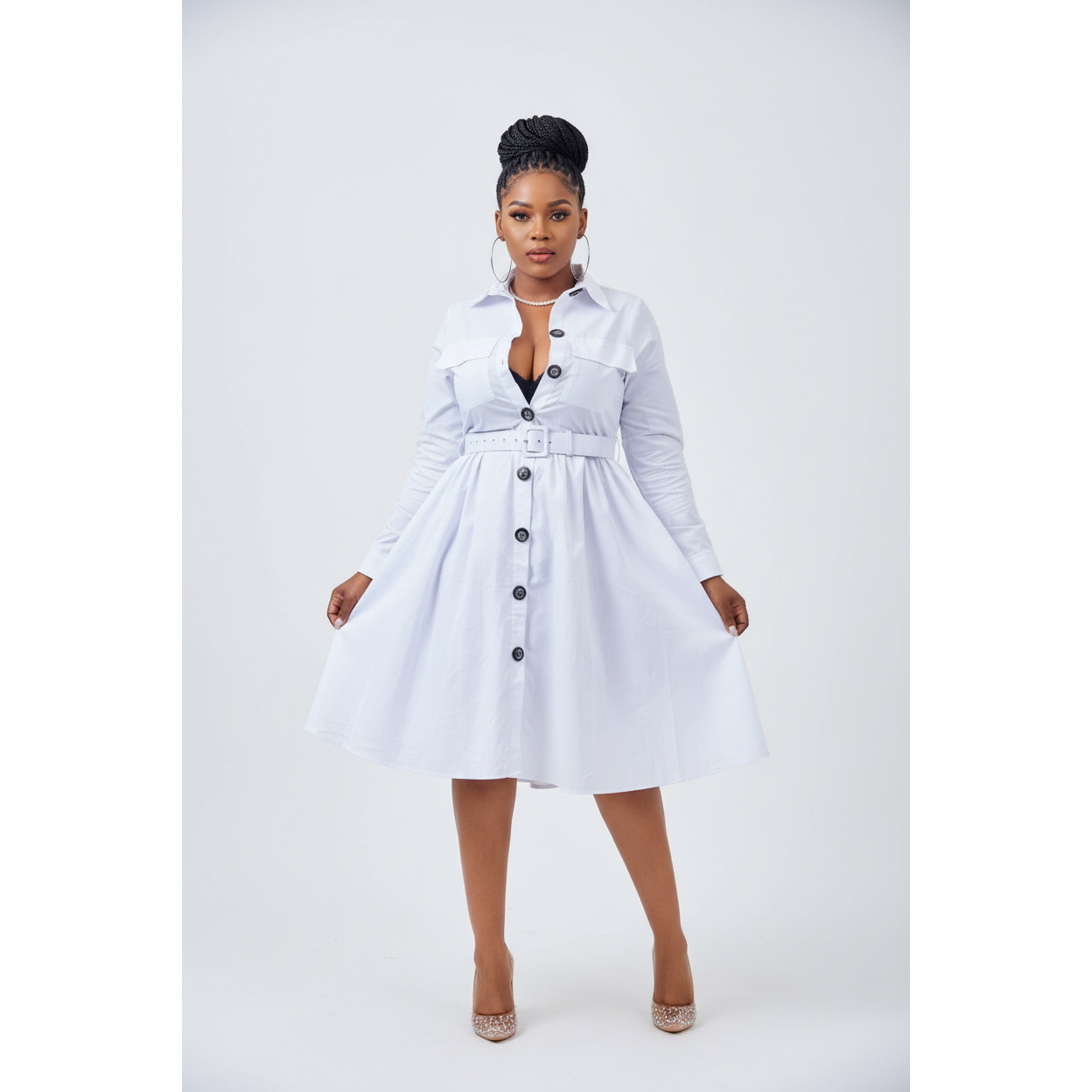 Button Up Shirt Dress