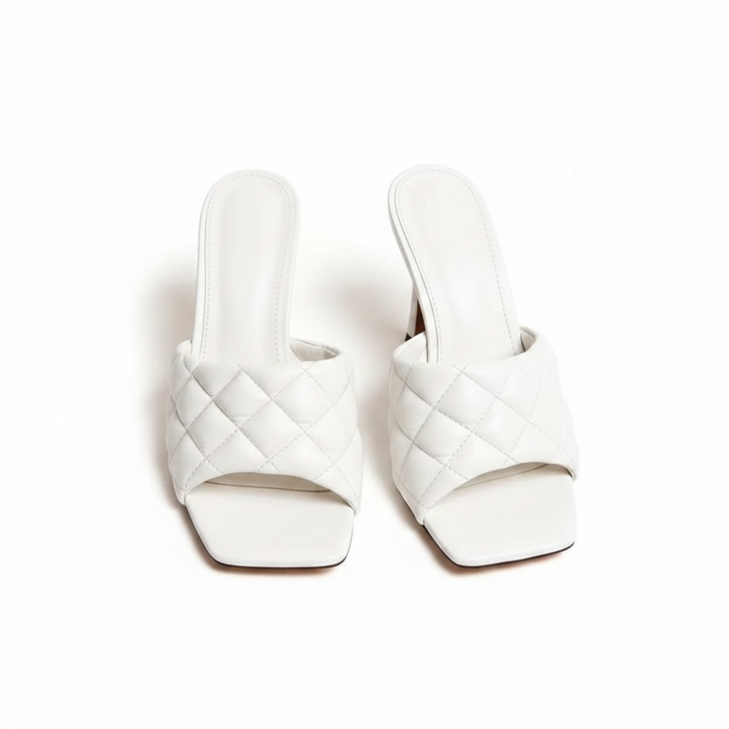 Square Toe Thin Heel Sandals