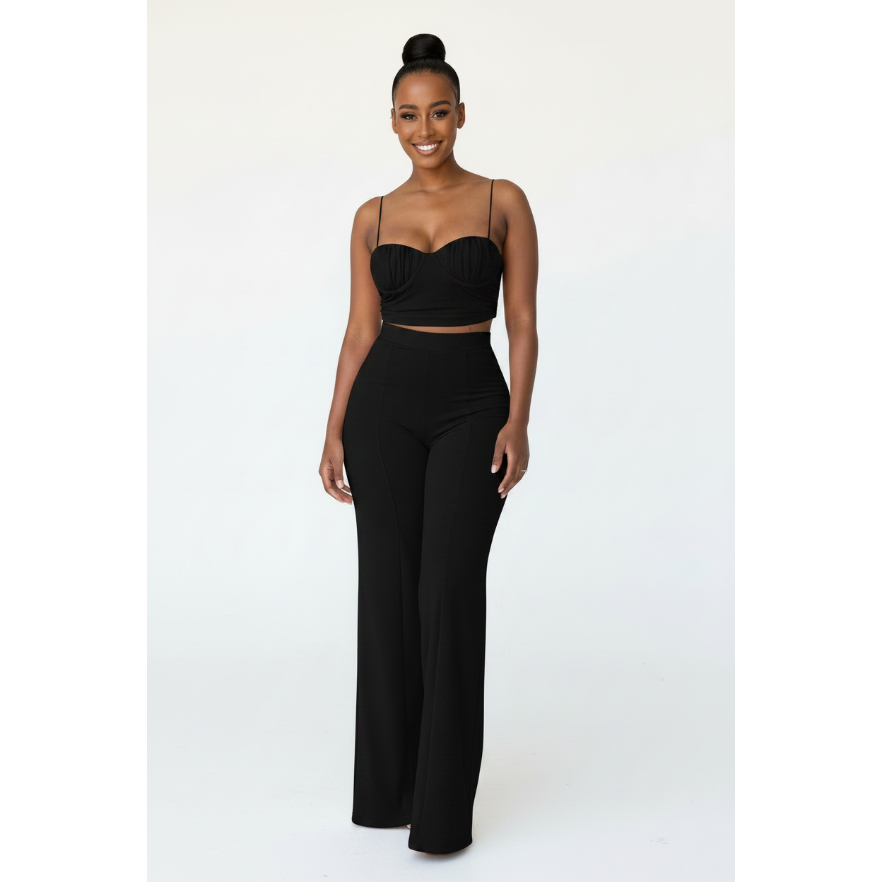 Lisa Crop Top & Wide Leg Pant Set