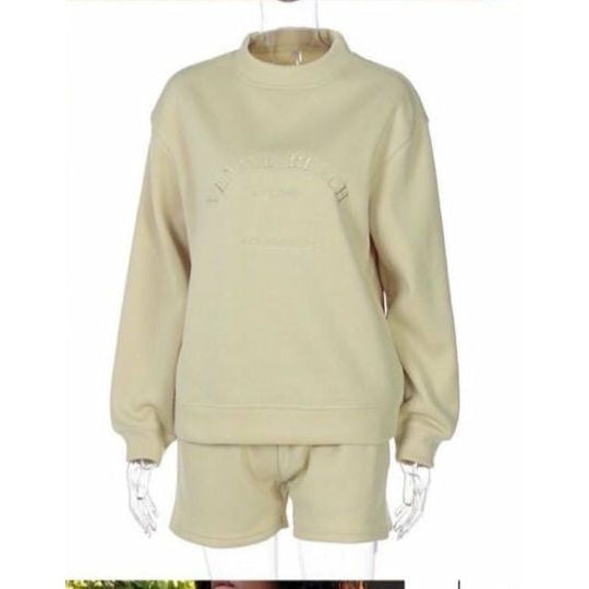 Latter Embroidered Top & Short Set