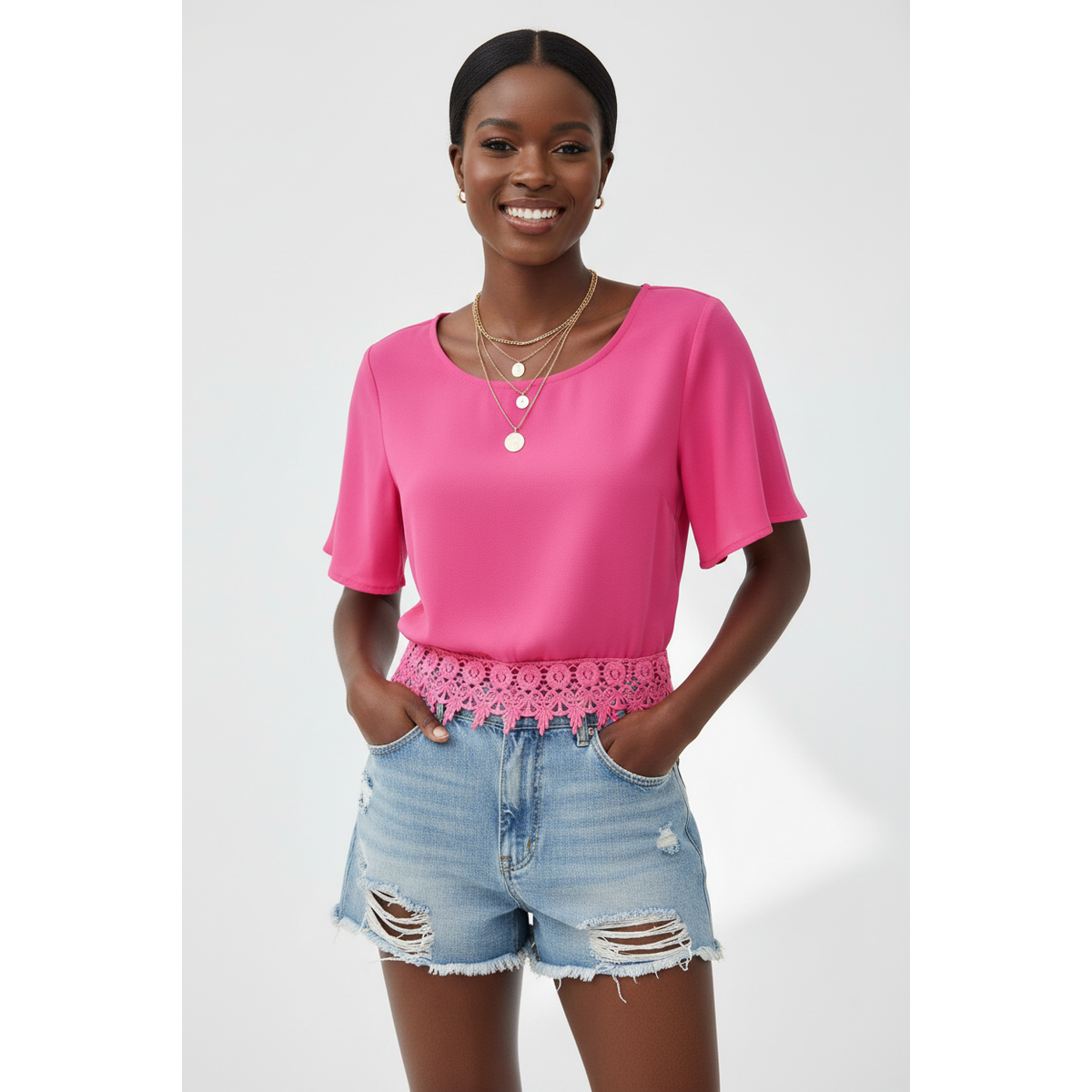 Short Sleeve Crop Top