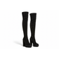 Knee Length  Round Toe High Heel Sock Boots