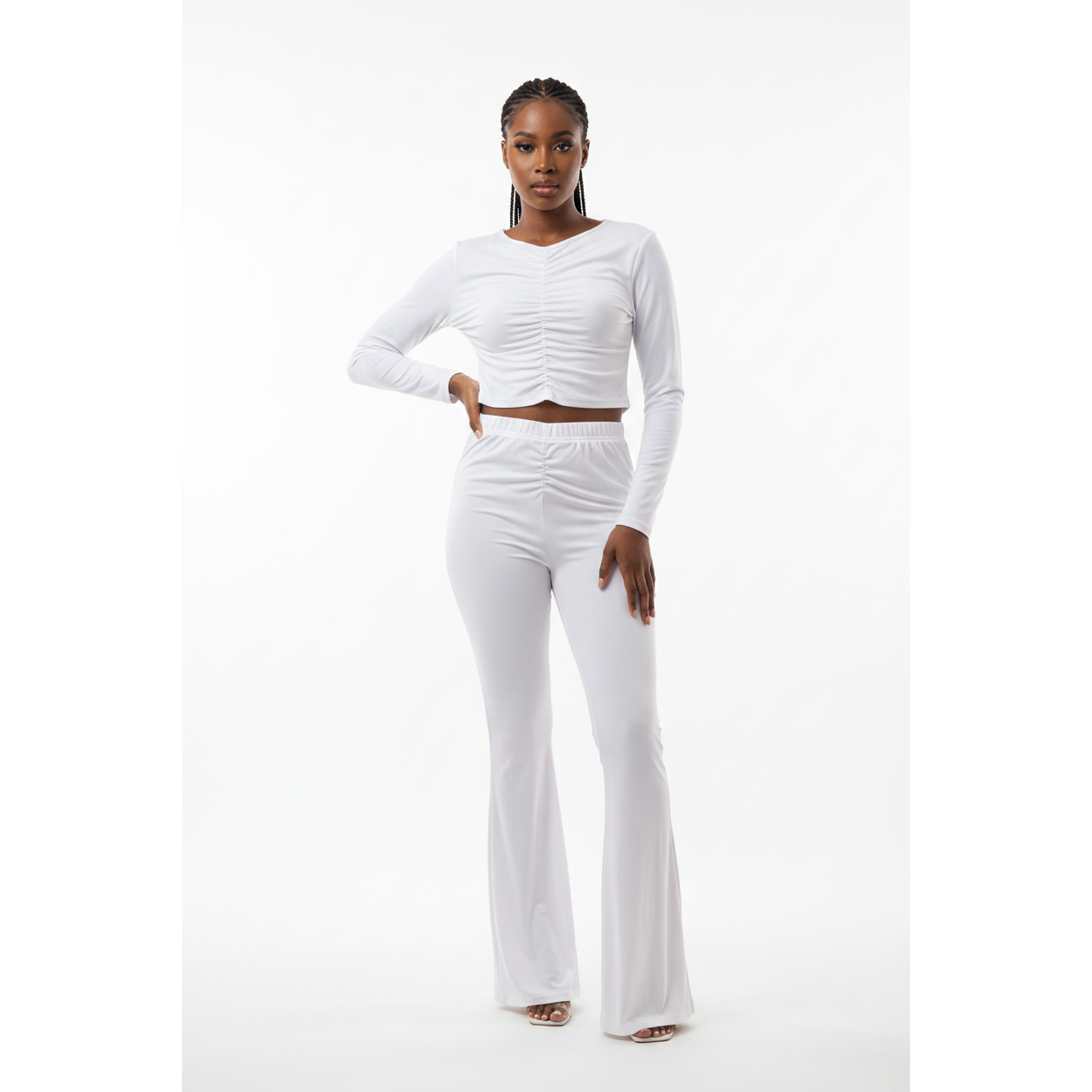 Bell Bottom and Crop Top Set