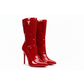 Metal Toe Stiletto Ankle Boots
