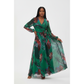V-Neck Floral Maxi Dress