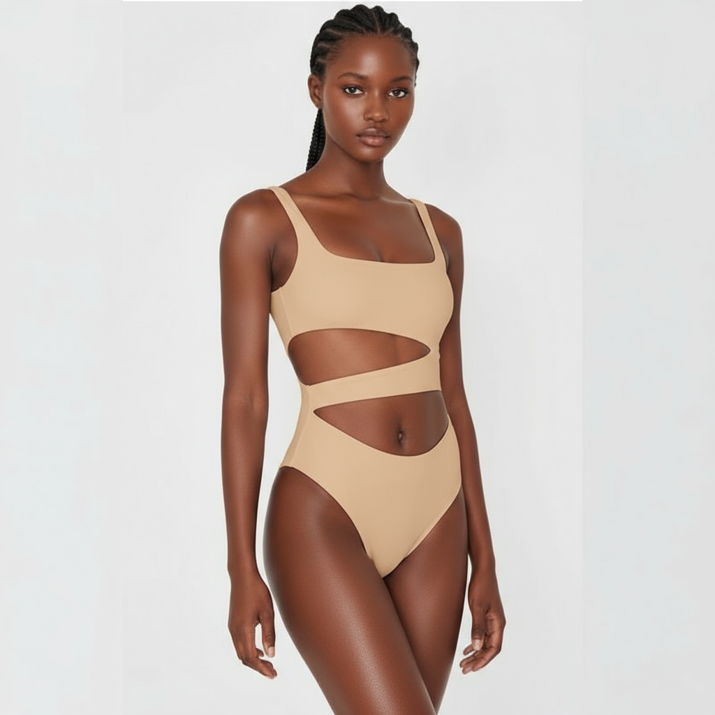 Sexy One Piece Hollow Bikini Swimsuit