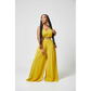 Wide Leg Back Tied Overall Jumpsuit