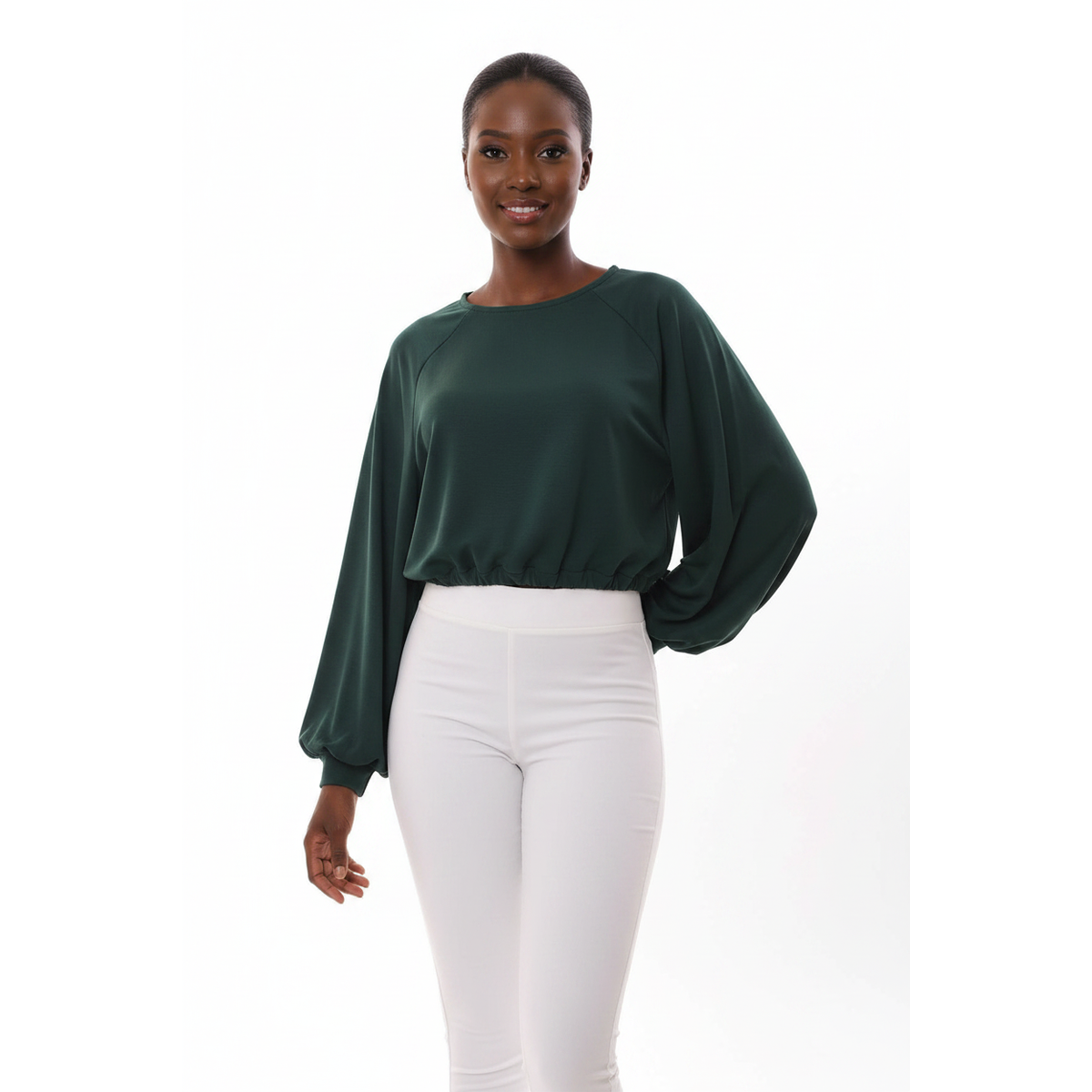 Round Neck Long Sleeve Top