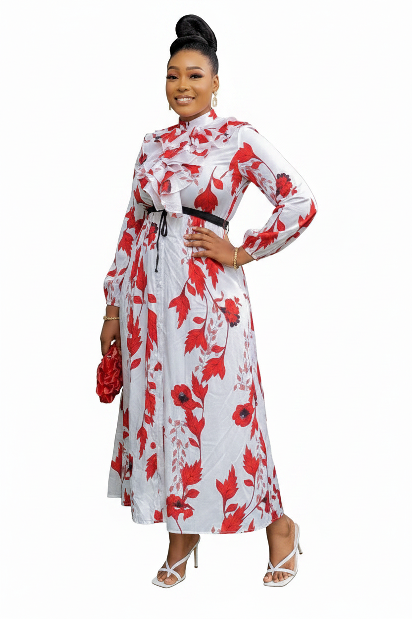 Decorated Floral Print Vintage