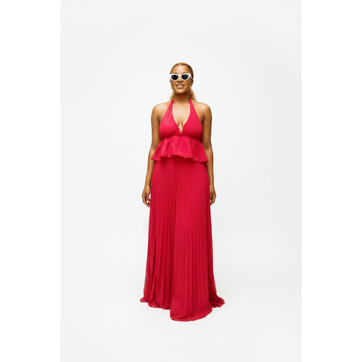 High Waisted Palazzo Pants and Crop Top Set
