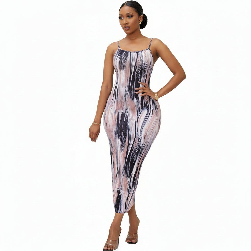 Dye Sleeveless Bodycon Dress