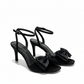 Satin Bow ties Short Heel Shoes