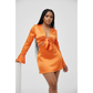 Sexy Long Sleeve Hollow Out Bodycon Dress